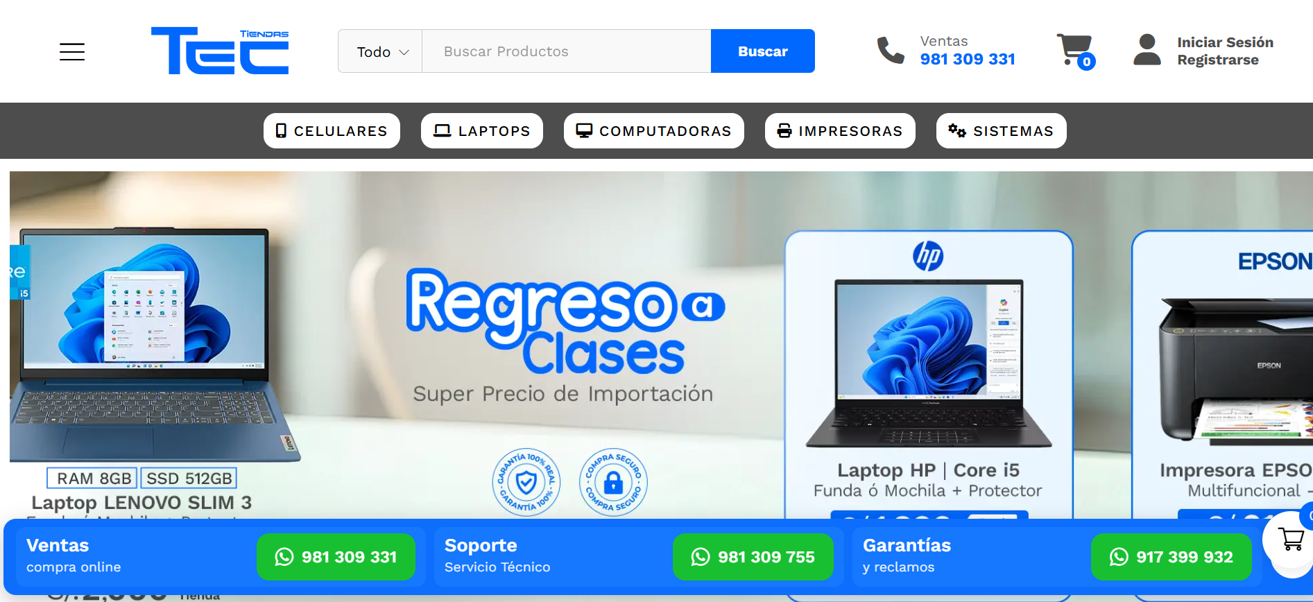 Tiendas Tec – Customized E-commerce Platform
